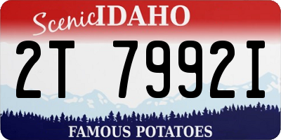 ID license plate 2T7992I