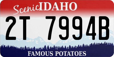 ID license plate 2T7994B