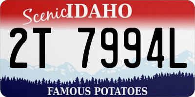 ID license plate 2T7994L