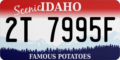 ID license plate 2T7995F
