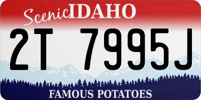 ID license plate 2T7995J