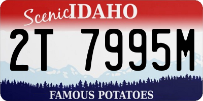 ID license plate 2T7995M