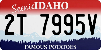 ID license plate 2T7995V