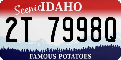 ID license plate 2T7998Q