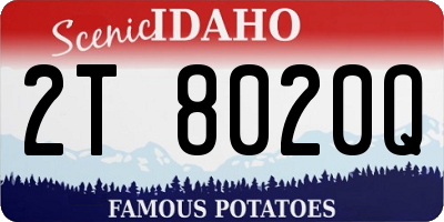 ID license plate 2T8020Q