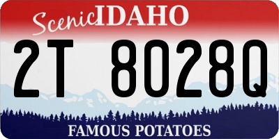 ID license plate 2T8028Q