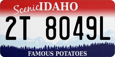 ID license plate 2T8049L