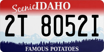 ID license plate 2T8052I