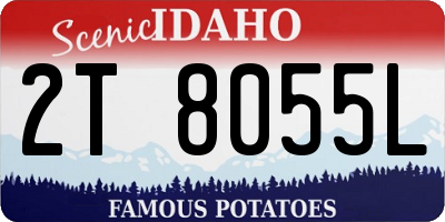 ID license plate 2T8055L