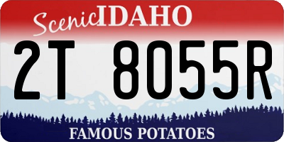 ID license plate 2T8055R