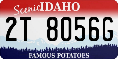 ID license plate 2T8056G