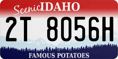 ID license plate 2T8056H