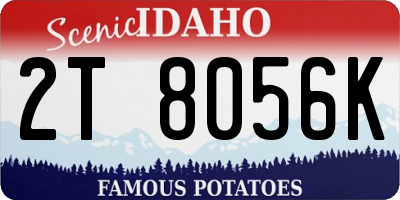ID license plate 2T8056K