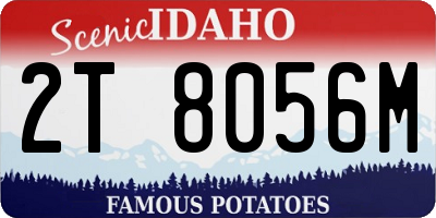 ID license plate 2T8056M