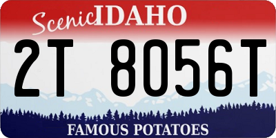 ID license plate 2T8056T