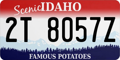 ID license plate 2T8057Z