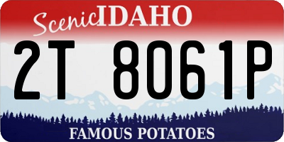 ID license plate 2T8061P