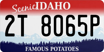 ID license plate 2T8065P