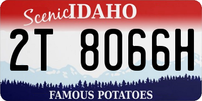 ID license plate 2T8066H