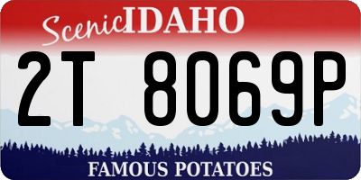 ID license plate 2T8069P