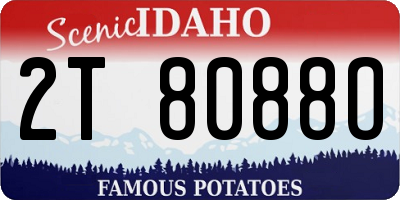 ID license plate 2T8088O