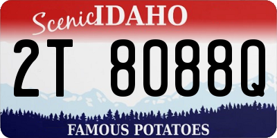 ID license plate 2T8088Q