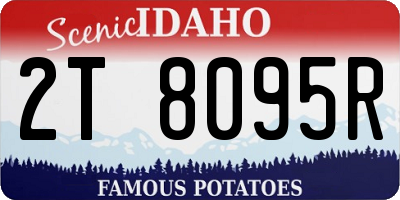 ID license plate 2T8095R