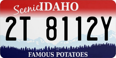 ID license plate 2T8112Y