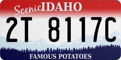 ID license plate 2T8117C