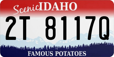 ID license plate 2T8117Q