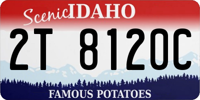 ID license plate 2T8120C