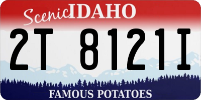 ID license plate 2T8121I