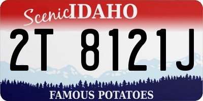 ID license plate 2T8121J