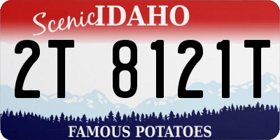 ID license plate 2T8121T