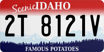 ID license plate 2T8121V