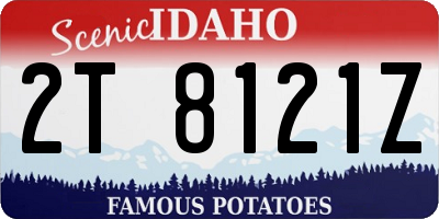 ID license plate 2T8121Z