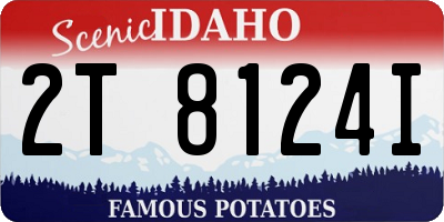 ID license plate 2T8124I