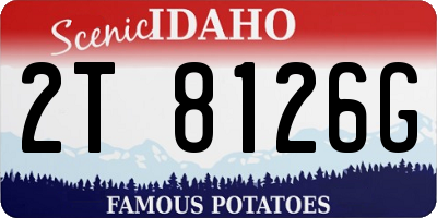 ID license plate 2T8126G