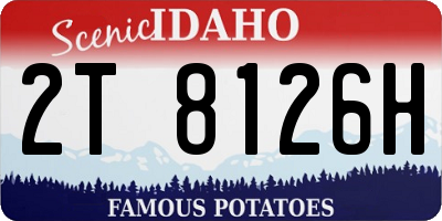 ID license plate 2T8126H