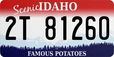 ID license plate 2T8126O