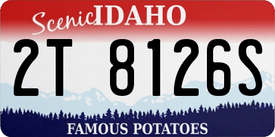 ID license plate 2T8126S