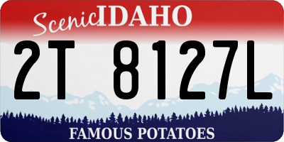 ID license plate 2T8127L