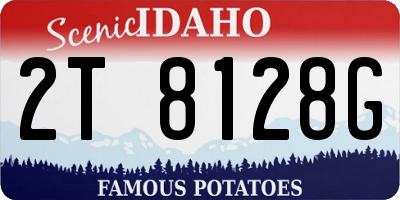 ID license plate 2T8128G