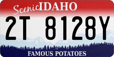 ID license plate 2T8128Y