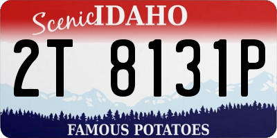 ID license plate 2T8131P