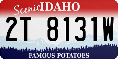 ID license plate 2T8131W