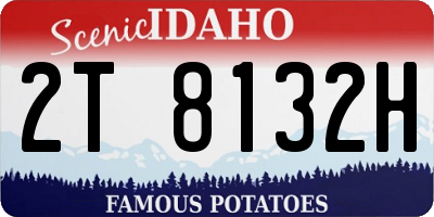 ID license plate 2T8132H
