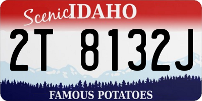 ID license plate 2T8132J