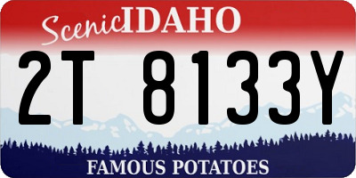 ID license plate 2T8133Y