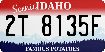 ID license plate 2T8135F